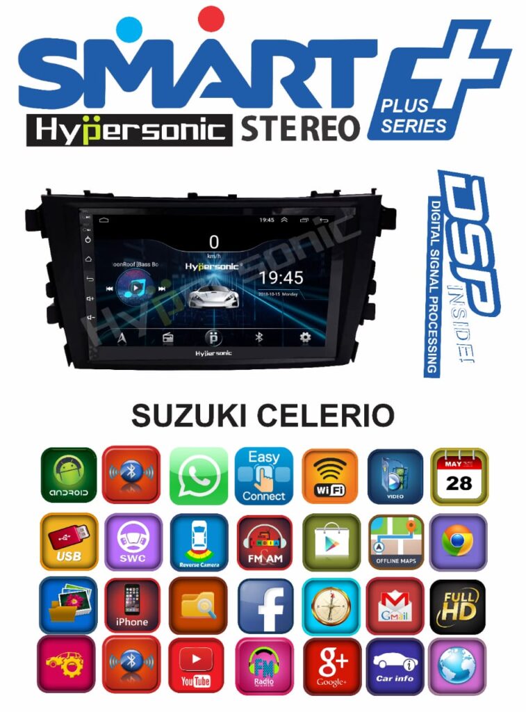 Hypersonic Suzuki Celerio Android Stereo