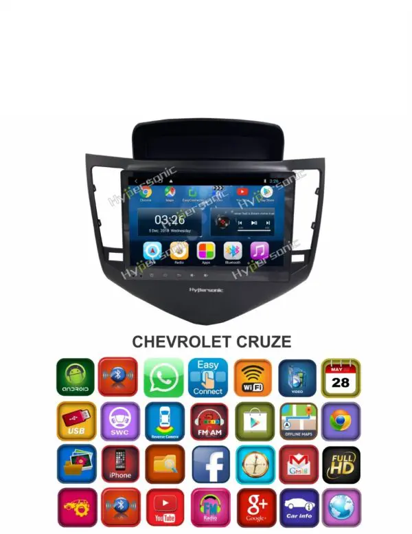 Hypersonic Chevrolet Cruze Android Stereo