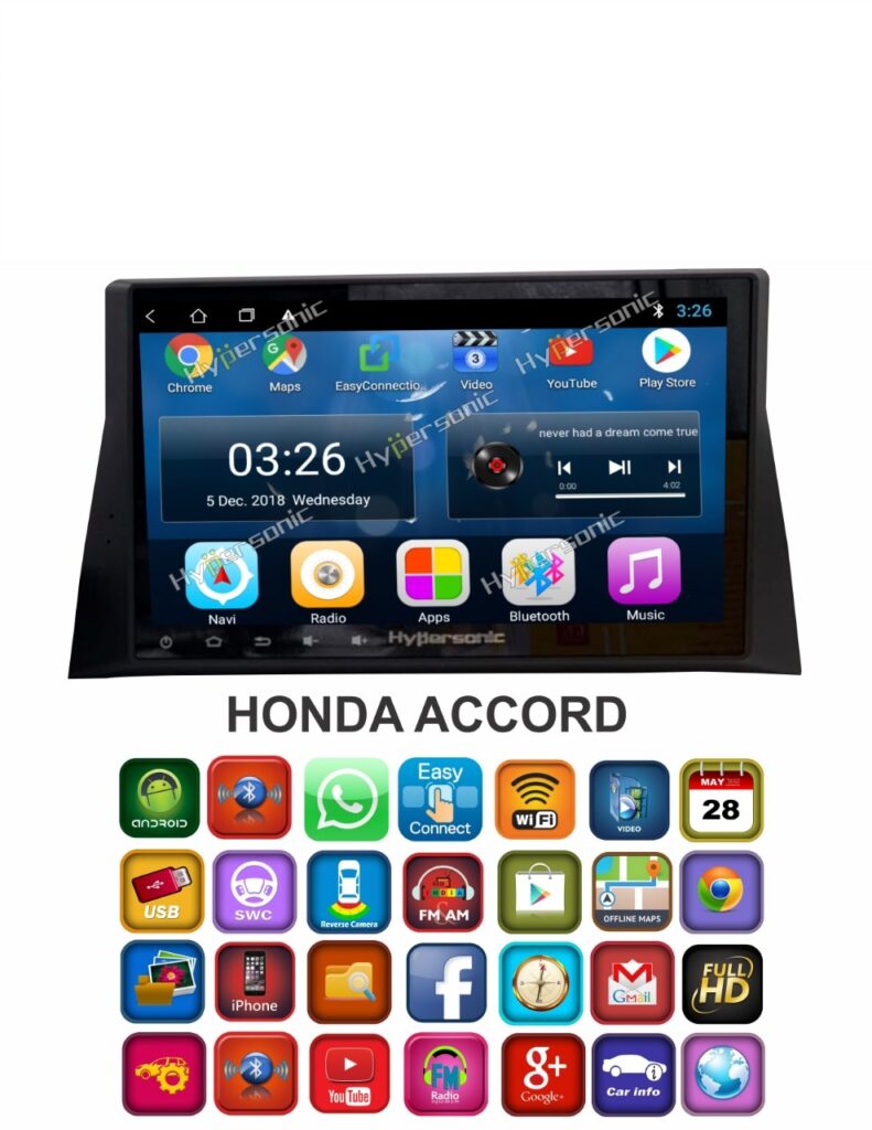 Hypersonic Honda Accord Android Stereo