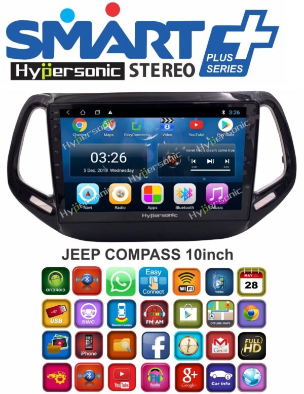 Hypersonic Jeep Compass Android Stereo