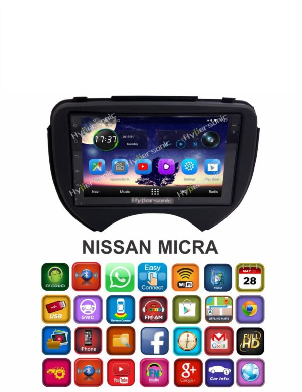 Hypersonic Nissan Micra Android Stereo
