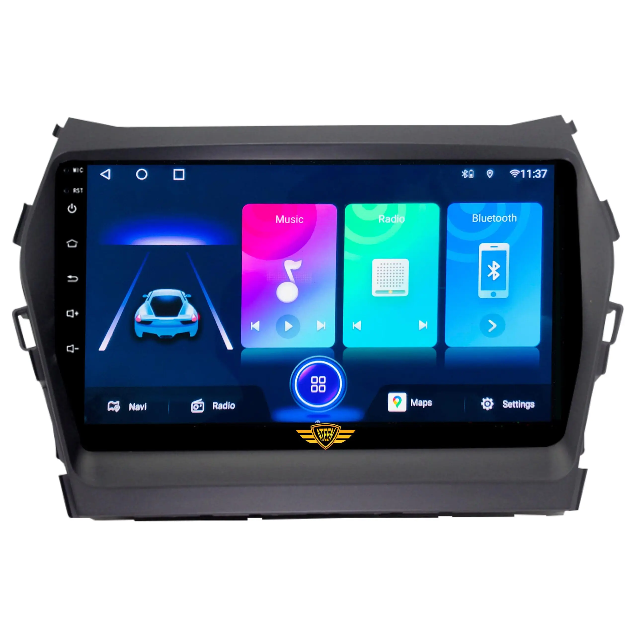 Ateen Hyundai Santa Fe Car Music System with Navigation Touch Screen 10.1"inch Display Android Player / Stereo