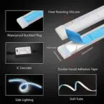 Ateen Universal DRL Light soft Article Lamp LED Daytime Running Light flexible led Strip