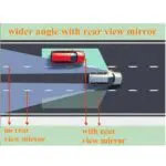 Ateen High Quality 360 Adjustable Blind Spot Parking Wide Angle Rear View Mirror With Edge - Image 4