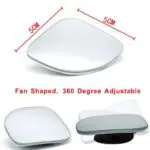Ateen Blind Spot Mirror HD Glass Frameless Convex Rear View Mirror 360° - Image 5