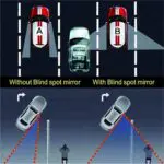Ateen Round HD Glass Frameless Convex Car Rear View Mirror Blind Spot Mirror - Image 6