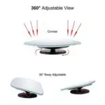Ateen Blind Spot Mirror HD Glass Frameless Convex Rear View Mirror 360° - Image 4