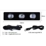 Ateen Car Interior LED RGB Strip Light Styling Decorative Atmosphere Lamps USB Wireless remote control - Image 7