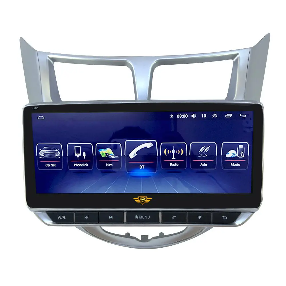 Ateen BMW Series Car Android Music System For Hyundai Verna Fluidic Floating Display Stereo