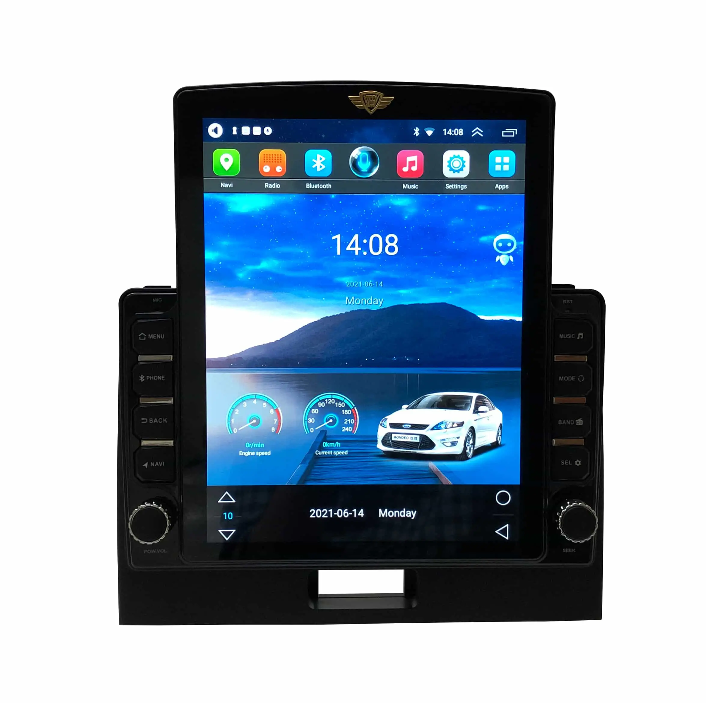 Ateen New 10.7 inch Tesla Full HD Android Car TV Infotainment System (1GB/16GB) Compatible for Suzuki New Wagon R