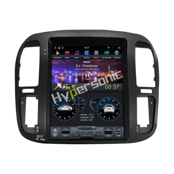 Hypersonic Land Cruiser Low-End 1998-2002 Tesla Android Player