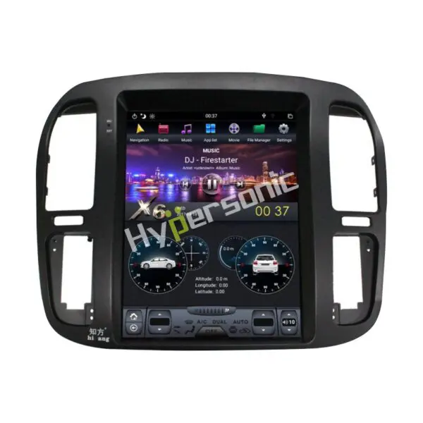 Hypersonic Land Cruiser Low-End 1998-2002 Tesla Android Player