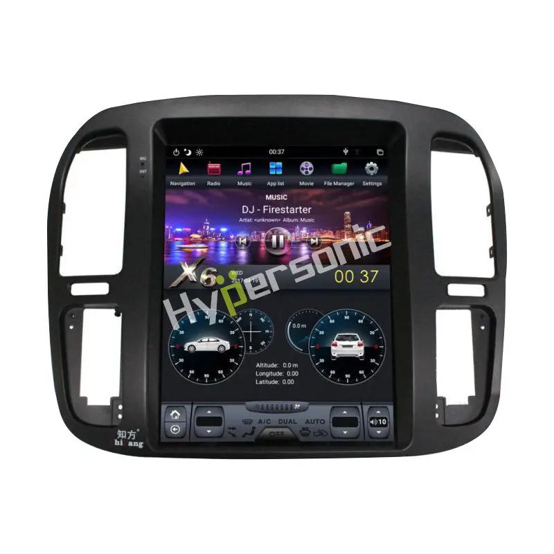 Hypersonic Land Cruiser Low-End 1998-2002 Tesla Android Player