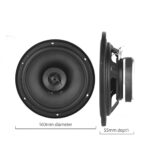 Ateen High Perfomance 2 Way 6" inch 320 Watt Peak/80W RMS Coaxial Car Woofer/Speaker (Pair), Black - Image 3