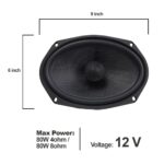 Ateen 6x9 Car Door Oval Audio Woofer Speaker (800W) for Car Audio or Amlifier - Image 5