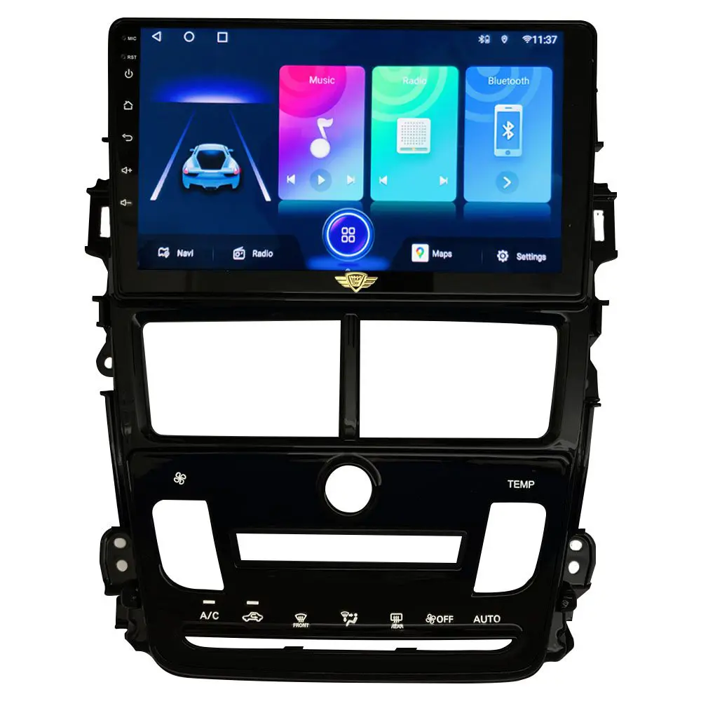 Ateen Toyota Yaris Auto A/C Car Music System with Navigation Touch Screen  9"inch Display Android Player / Stereo