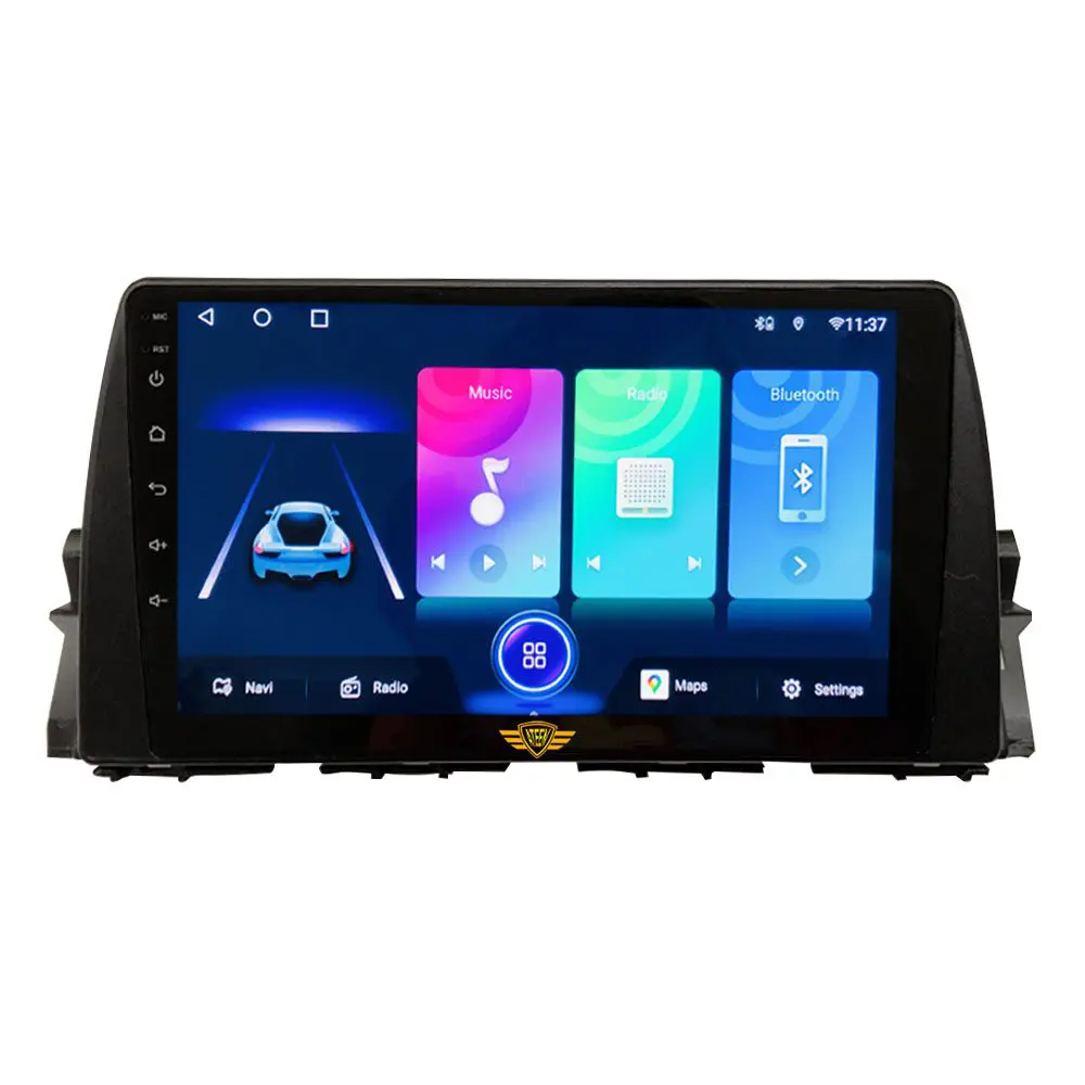 Ateen Renault Kiger Car Music System with Navigation Touch Screen  9"inch Display Android Player / Stereo