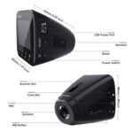 Ateen WiFi Dash Cam with GPS, 1296P Full HD Dash Camera for Cars 16GB Memory Card Included Phone App 170° Wide Angle - Image 11
