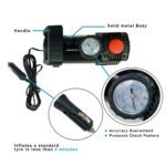 Ateen Digital Heavy-Duty Metal Air Compressor Pump - 12V Digital Car Tyre Inflator with Auto Cut-Off & LED Light - Image 4
