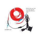 Ateen 5 Meter Car Dashboard Ice Blue EL Wire Car Interior Light Ambient Neon Light for All Cars - Image 5