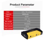 Ateen Car Emergency Mobile Power Supply/ Car Battery Charger ( power bank ) /Jump Starter Booster With Dual USB - Image 9