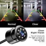 Ateen Car Led Camera Night Vision Moving Lines Parking Assistant Waterproof Rear View Reverse Parking Camera for All Cars. - Image 2