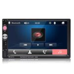 Ateen 7'' HD Bluetooth Car MP5 Player TFT Capacitive Touch Screen FM Radio Car Video USB TF Aux input Colorful Buttons Car Stereo Music - Image 2