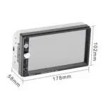 Ateen 7'' HD Bluetooth Car MP5 Player TFT Capacitive Touch Screen FM Radio Car Video USB TF Aux input Colorful Buttons Car Stereo Music - Image 6