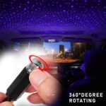 Ateen Auto Roof Star Laser Lights, USB Portable Adjustable Flexible Interior Car Night Lamp Decorations with Romantic Galaxy Atmosphere fit Car - Image 2