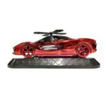 Ateen Car Shaped Solar Power 360 Degree Rotating Car Dashboard Air Freshener Perfume, with Organic Fragrance and Phone Number Stickers