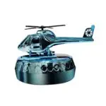 Ateen Helicopter Solar Power 360 Degree Rotating Car Dashboard Air Freshener Perfume, with Organic Fragrance and Phone Number Stickers