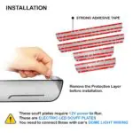 Ateen Car Door Foot Step Led Sill Plate Compatible for Honda Amaze (Set of 4PCS, Blue) - Image 4