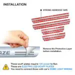 Ateen Car Door Foot Step Led Sill Plate Compatible for Honda Amaze (Set of 4PCS, Blue) - Image 5