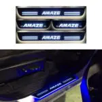 Ateen Car Door Foot Step Led Sill Plate Compatible for Honda Amaze (Set of 4PCS, Blue) - Image 2