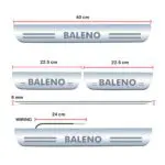 Ateen Car Door Foot Step Led Sill Plate Compatible for Suzuki Baleno (Set of 4PCS, Blue) - Image 3