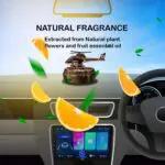 Ateen Helicopter Solar Power 360 Degree Rotating Car Dashboard Air Freshener Perfume, with Organic Fragrance and Phone Number Stickers - Image 7