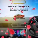 Ateen Car Shaped Solar Power 360 Degree Rotating Car Dashboard Air Freshener Perfume, with Organic Fragrance and Phone Number Stickers - Image 6