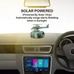 Ateen Helicopter Solar Power 360 Degree Rotating Car Dashboard Air Freshener Perfume, with Organic Fragrance and Phone Number Stickers - Image 5