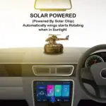 Ateen Helicopter Solar Power 360 Degree Rotating Car Dashboard Air Freshener Perfume, with Organic Fragrance and Phone Number Stickers - Image 6