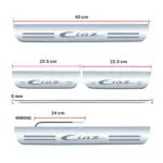 Ateen Car Door Foot Step Led Sill Plate Compatible for Suzuki Ciaz (Set of 4PCS, Blue) - Image 4