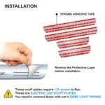 Ateen Car Door Foot Step Led Sill Plate Compatible for Suzuki Ciaz (Set of 4PCS, Blue) - Image 5