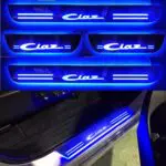 Ateen Car Door Foot Step Led Sill Plate Compatible for Suzuki Ciaz (Set of 4PCS, Blue) - Image 3
