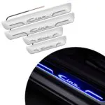 Ateen Car Door Foot Step Led Sill Plate Compatible for Suzuki Ciaz (Set of 4PCS, Blue)