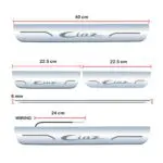 Ateen Car Door Foot Step Led Sill Plate Compatible for Suzuki Ciaz (Set of 4PCS, Blue) - Image 3