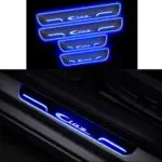 Ateen Car Door Foot Step Led Sill Plate Compatible for Suzuki Ciaz (Set of 4PCS, Blue) - Image 2