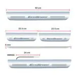 Ateen Car Door Foot Step Led Sill Plate Compatible for Ford Ecosport (Set of 4PCS, Blue) - Image 3