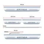 Ateen Car Door Foot Step Led Sill Plate Compatible for Suzuki Ertiga (Set of 4PCS, Blue) - Image 3