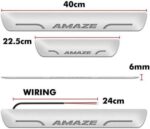 Ateen Car Door Foot Step Led Sill Plate Compatible for Honda Amaze (Set of 4PCS, Blue) - Image 3