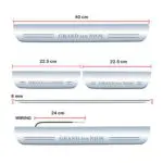 Ateen Car Door Foot Step Led Sill Plate Compatible for Hyundai i10 Grand (Set of 4PCS, Blue) - Image 3
