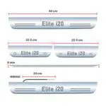 Ateen Car Door Foot Step Led Sill Plate Compatible for Hyundai i20 Elite (Set of 4PCS, Blue) - Image 3